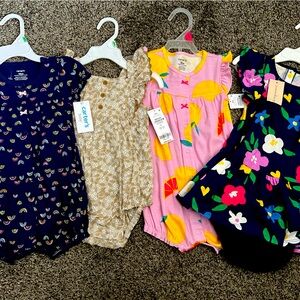 Baby onesie outfits, size 18 months, Carter’s and First Impressions